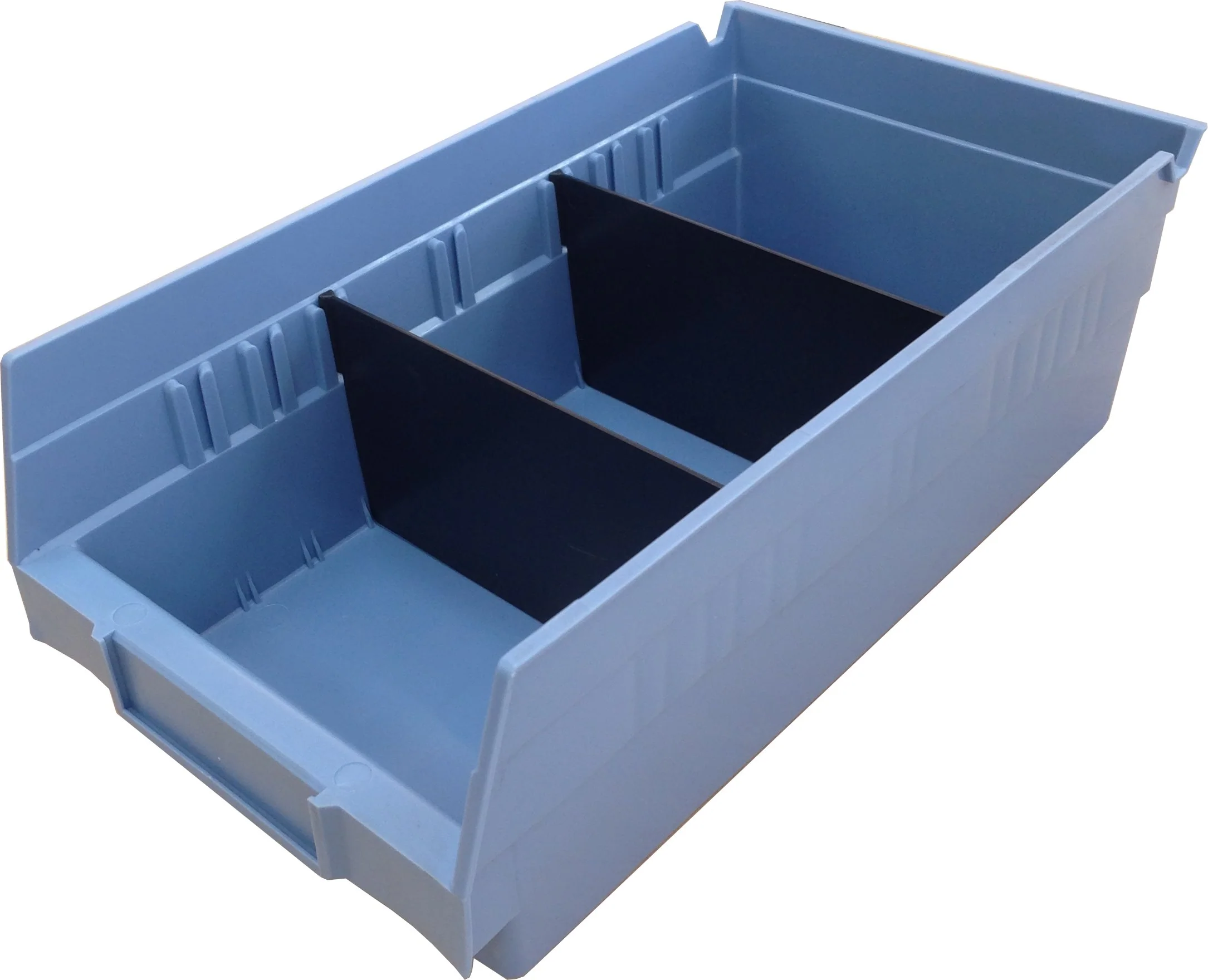 Summit Rivet Bin Shelving Units with Plastic Storage Bins - 70 Bins - Image 7