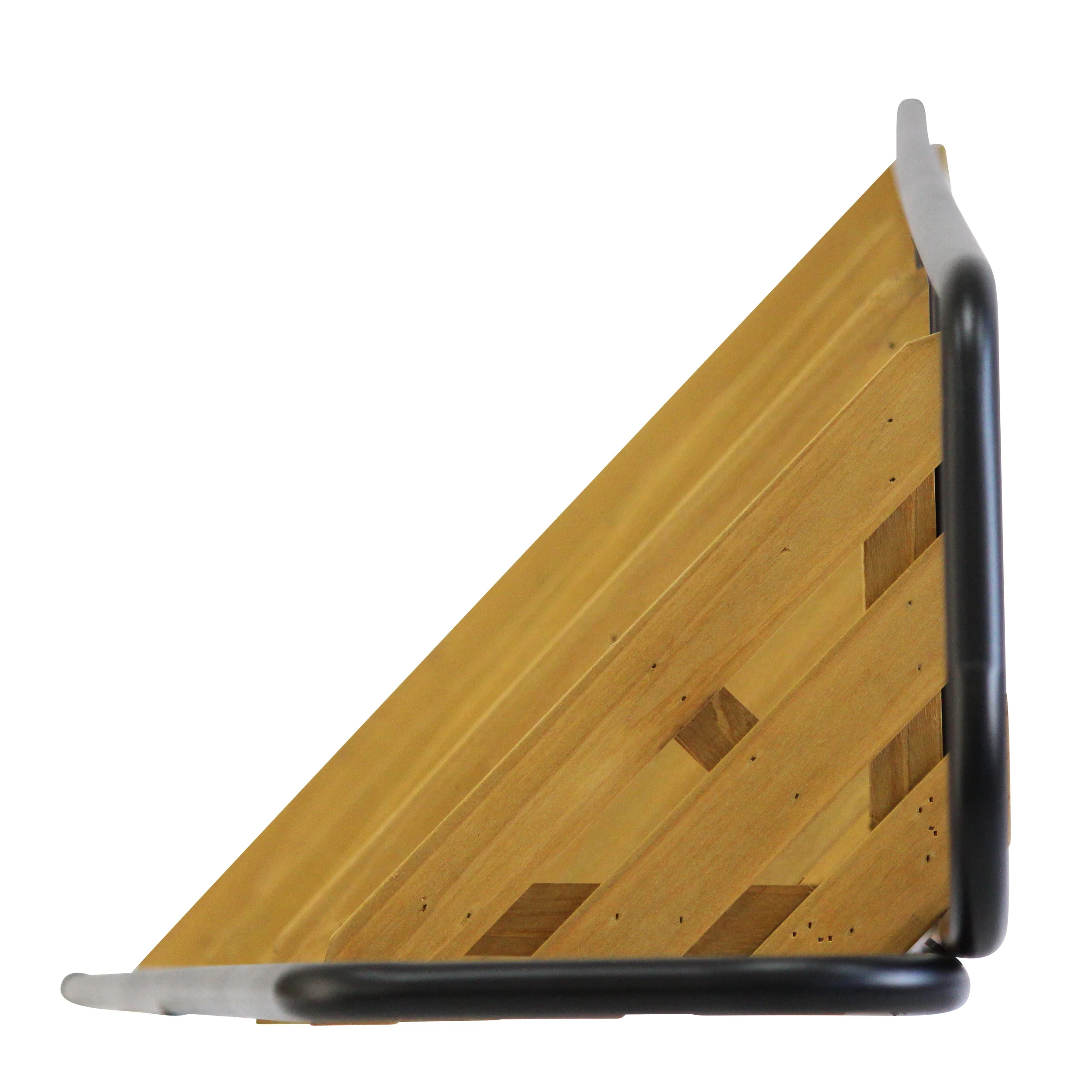 Takasho Moderno Corner Plant Stand 4 Shelf - Black/Natural Timber - Image 4