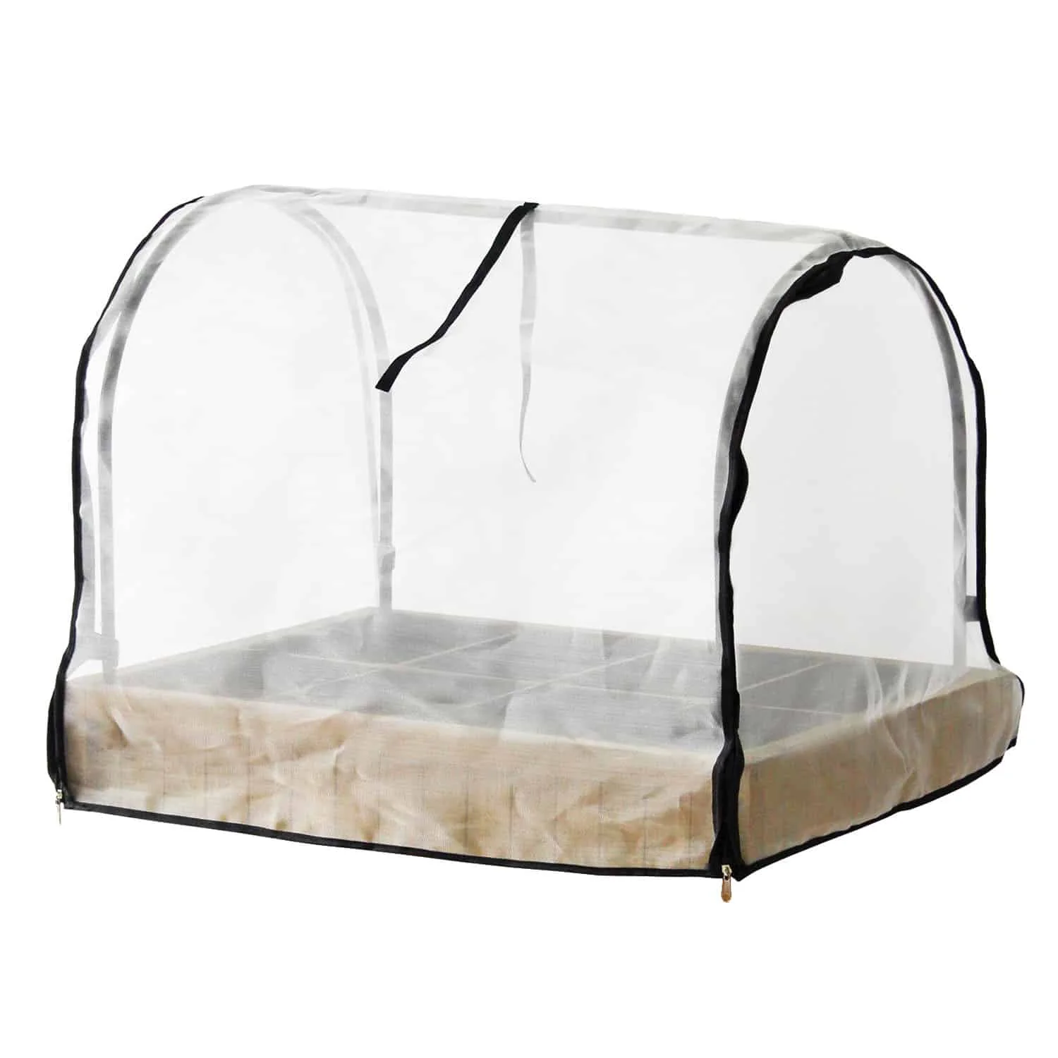 VegTrug 8 Pocket Herb Garden Frame with PE Greenhouse and Micro Mesh Covers - Image 4