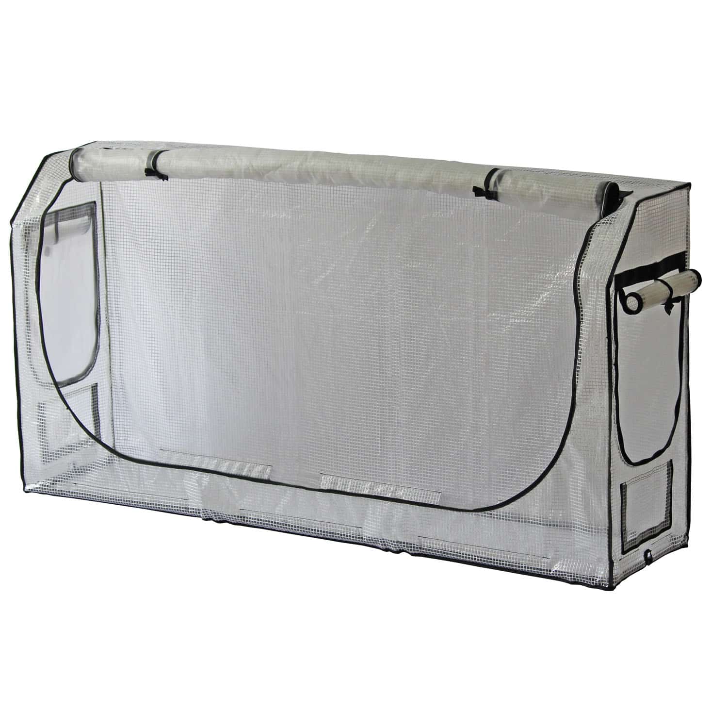 VegTrug 90cm Frame with PE Greenhouse and Shade Covers for Medium 1.8m Wall-hugger - Image 3