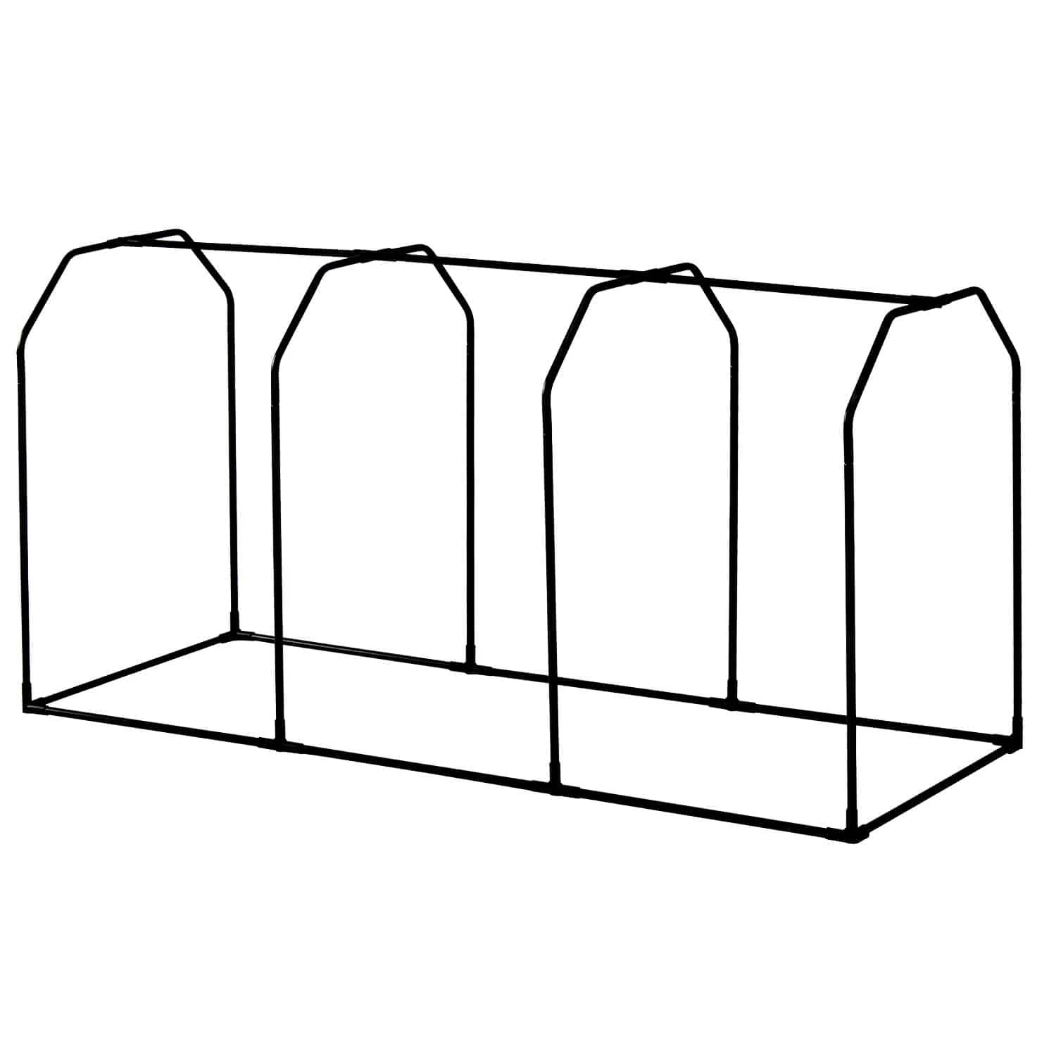 VegTrug 90cm Frame with PE Greenhouse and Shade Covers for Medium 1.8m Classic Planter - Image 2
