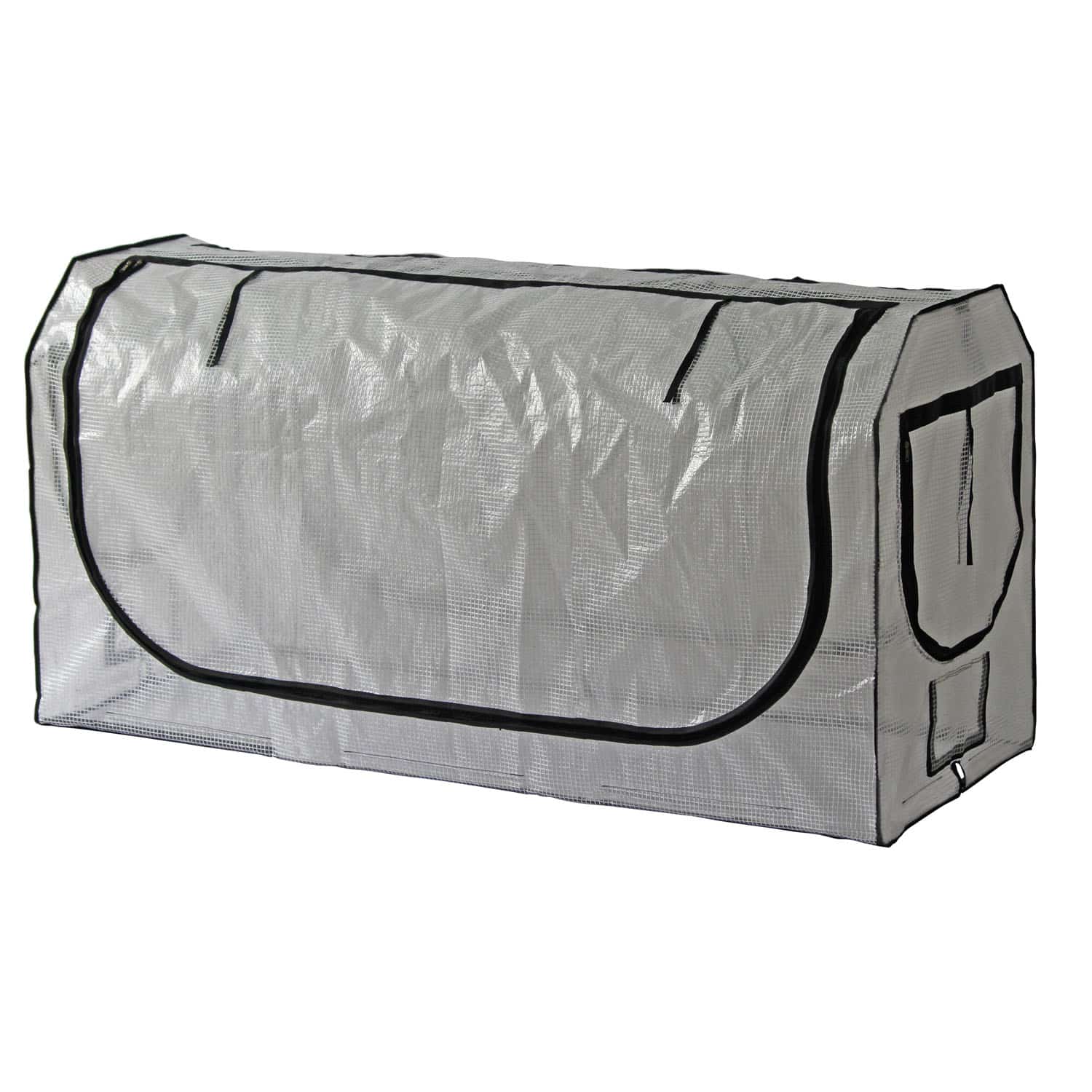 VegTrug 90cm Frame with PE Greenhouse and Shade Covers for Medium 1.8m Classic Planter - Image 5