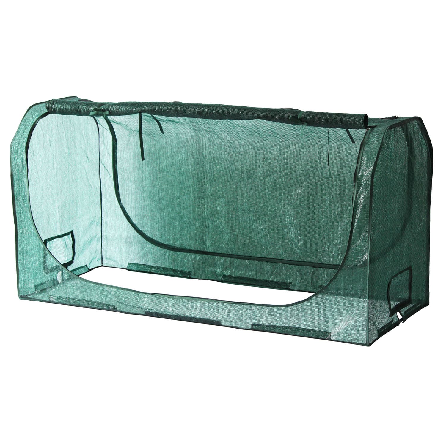 VegTrug 90cm Frame with PE Greenhouse and Shade Covers for Medium 1.8m Classic Planter - Image 8