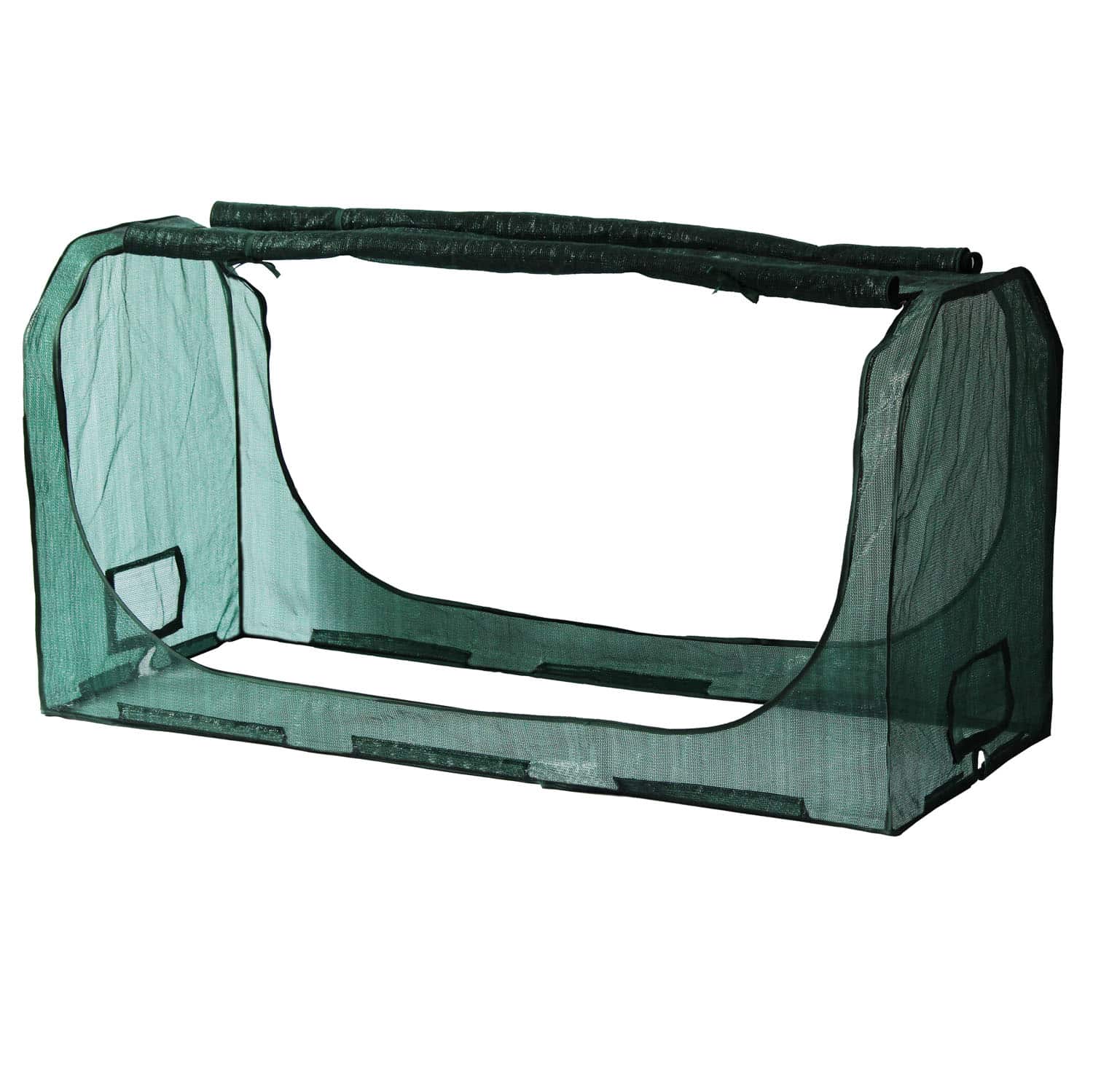 VegTrug 90cm Frame with PE Greenhouse and Shade Covers for Medium 1.8m Classic Planter - Image 9