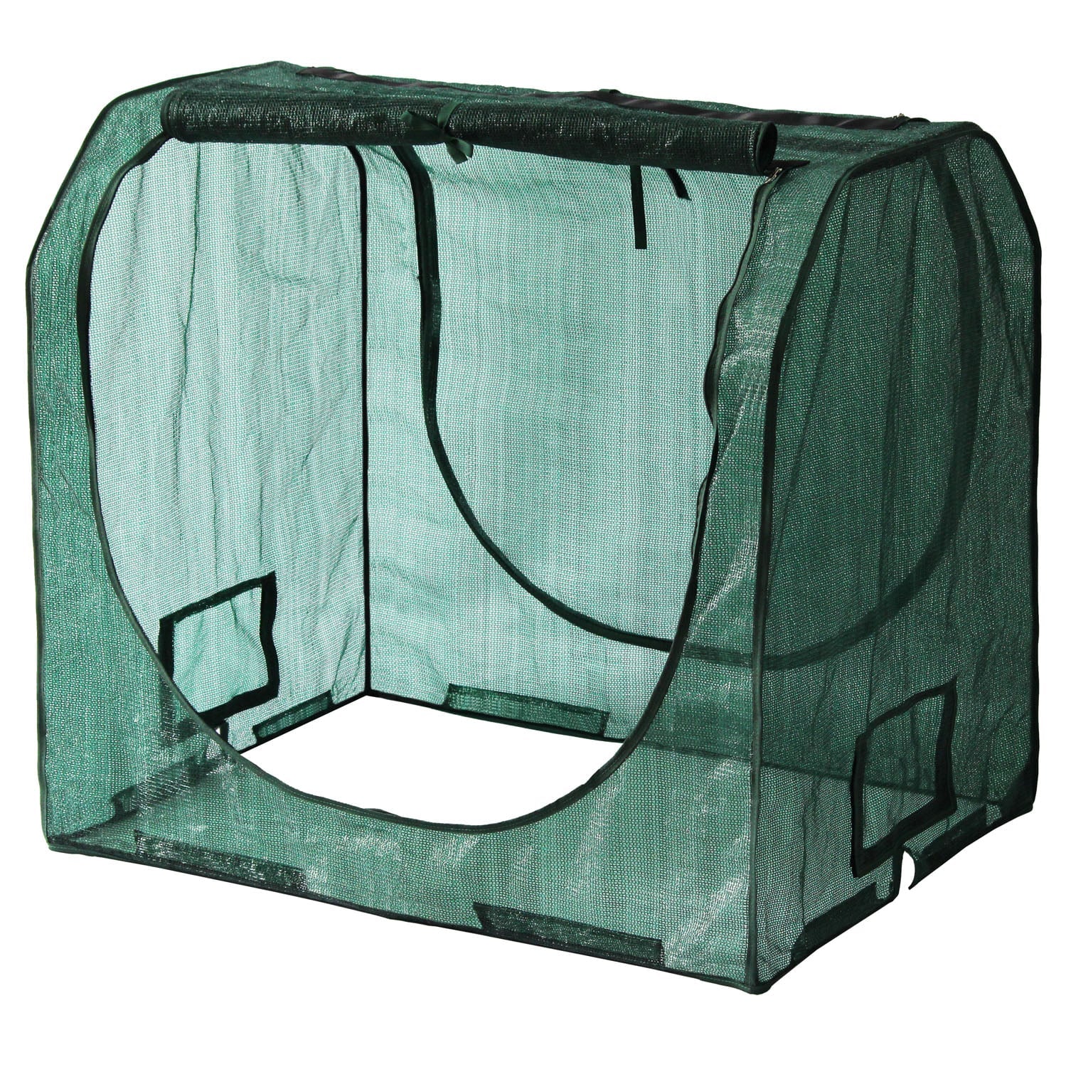 VegTrug 90cm Frame with PE Greenhouse and Shade Covers for Small 1m Classic Planter - Image 8