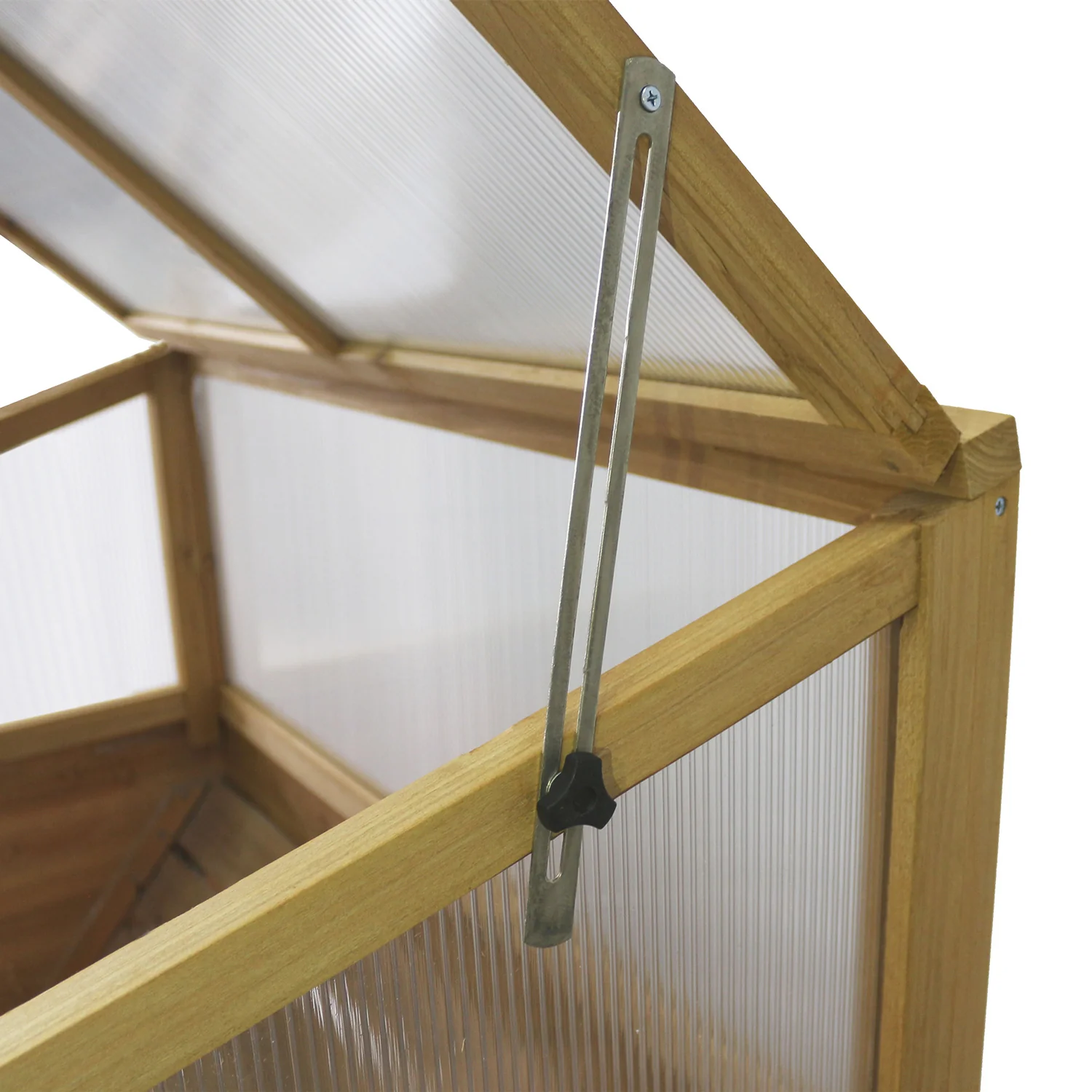 VegTrug Cold Frame for Small 1m Classic Wooden Raised Planter - Natural - Image 3