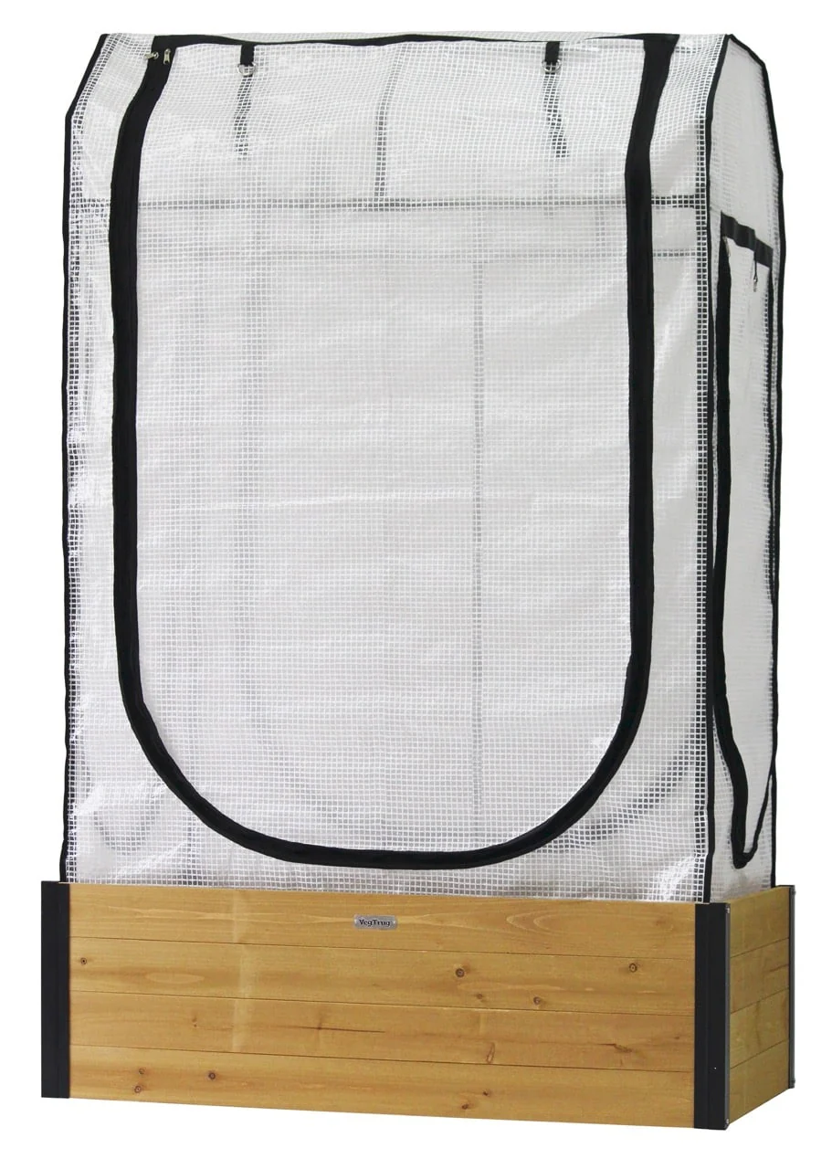 VegTrug Large Raised Garden Bed Grow Kit with Cover - Natural - Image 3