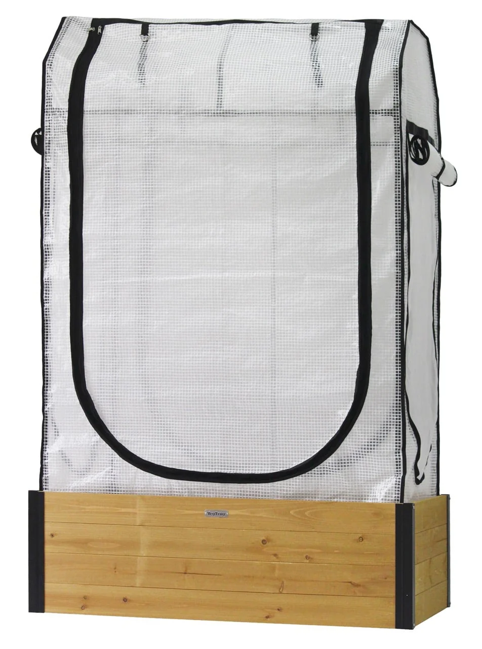 VegTrug Large Raised Garden Bed Grow Kit with Cover - Natural - Image 4