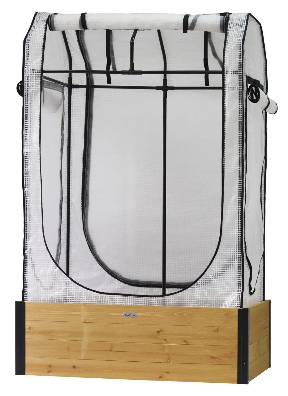 VegTrug Large Raised Garden Bed Grow Kit with Cover - Natural - Image 6