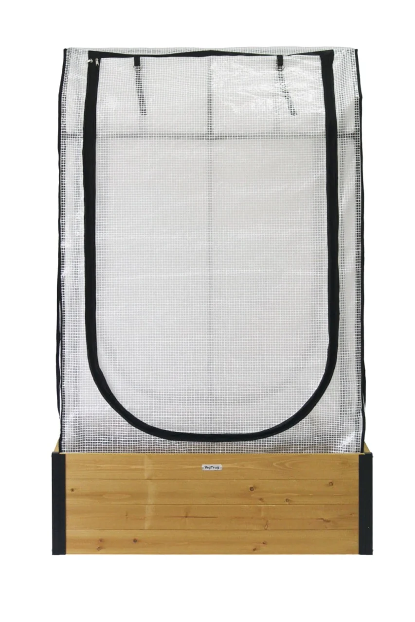 VegTrug Large Raised Garden Bed Grow Kit with Cover - Natural - Image 8