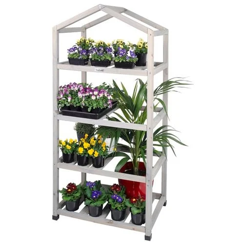 VegTrug Plant Nursery Greenhouse 1575 x 708 x 490mm Grey Wash - Image 3