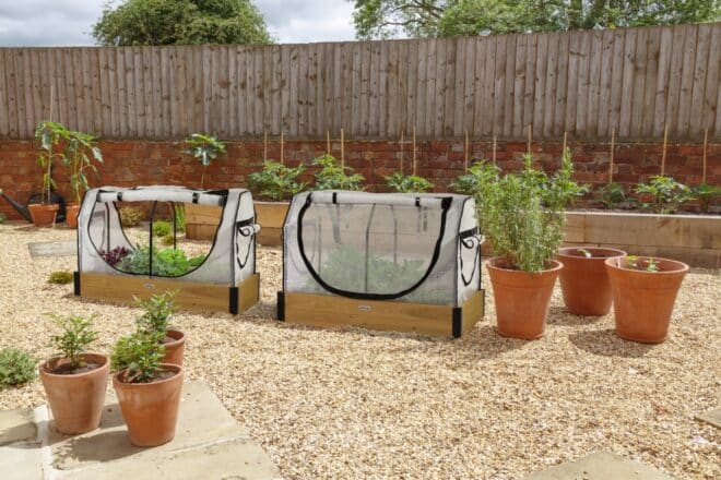 VegTrug Small Raised Garden Bed Grow Kit with Cover - Natural - Image 2