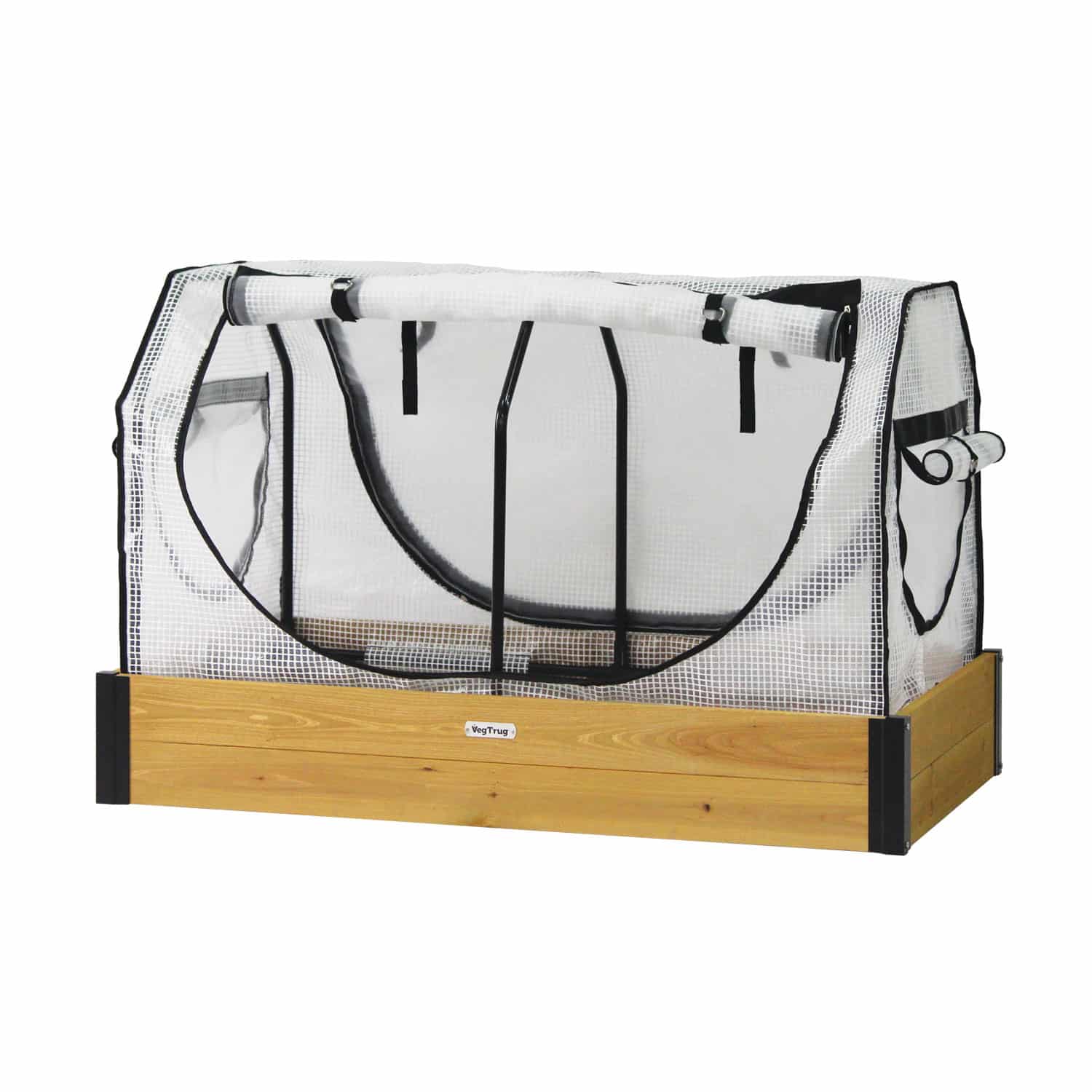 VegTrug Small Raised Garden Bed Grow Kit with Cover - Natural - Image 4