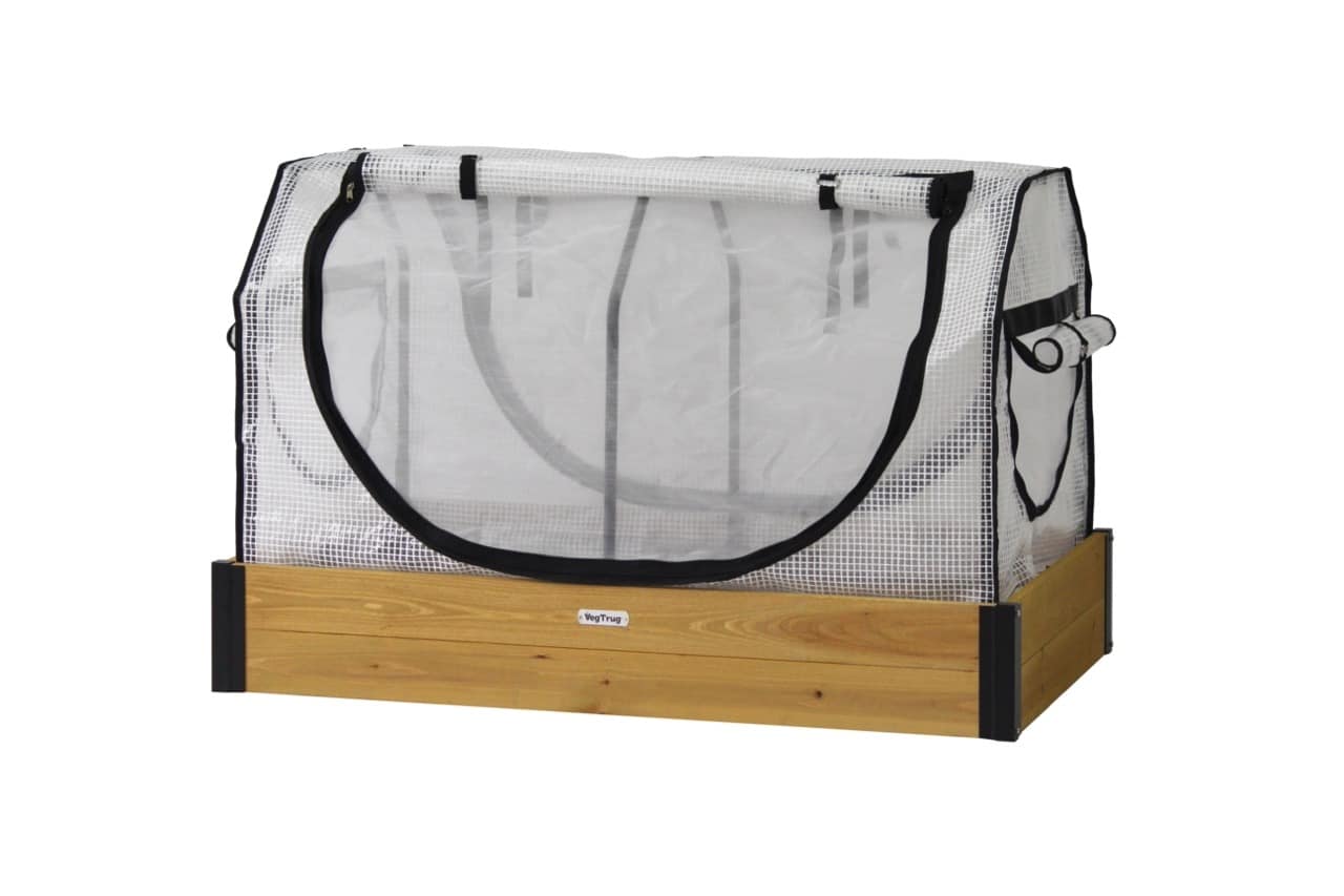 VegTrug Small Raised Garden Bed Grow Kit with Cover - Natural - Image 5