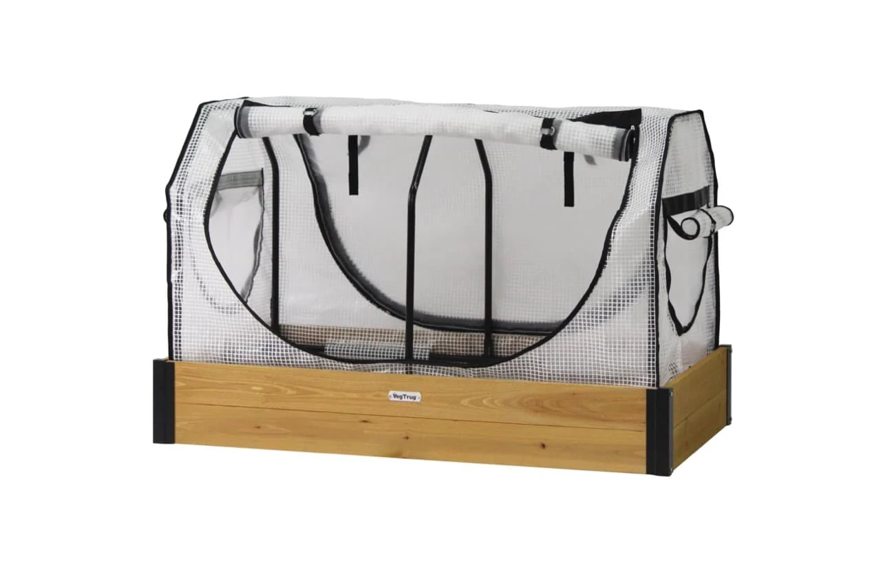 VegTrug Small Raised Garden Bed Grow Kit with Cover - Natural - Image 6