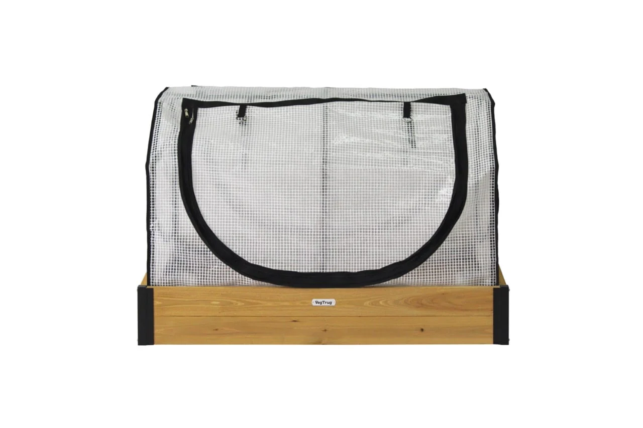 VegTrug Small Raised Garden Bed Grow Kit with Cover - Natural - Image 9