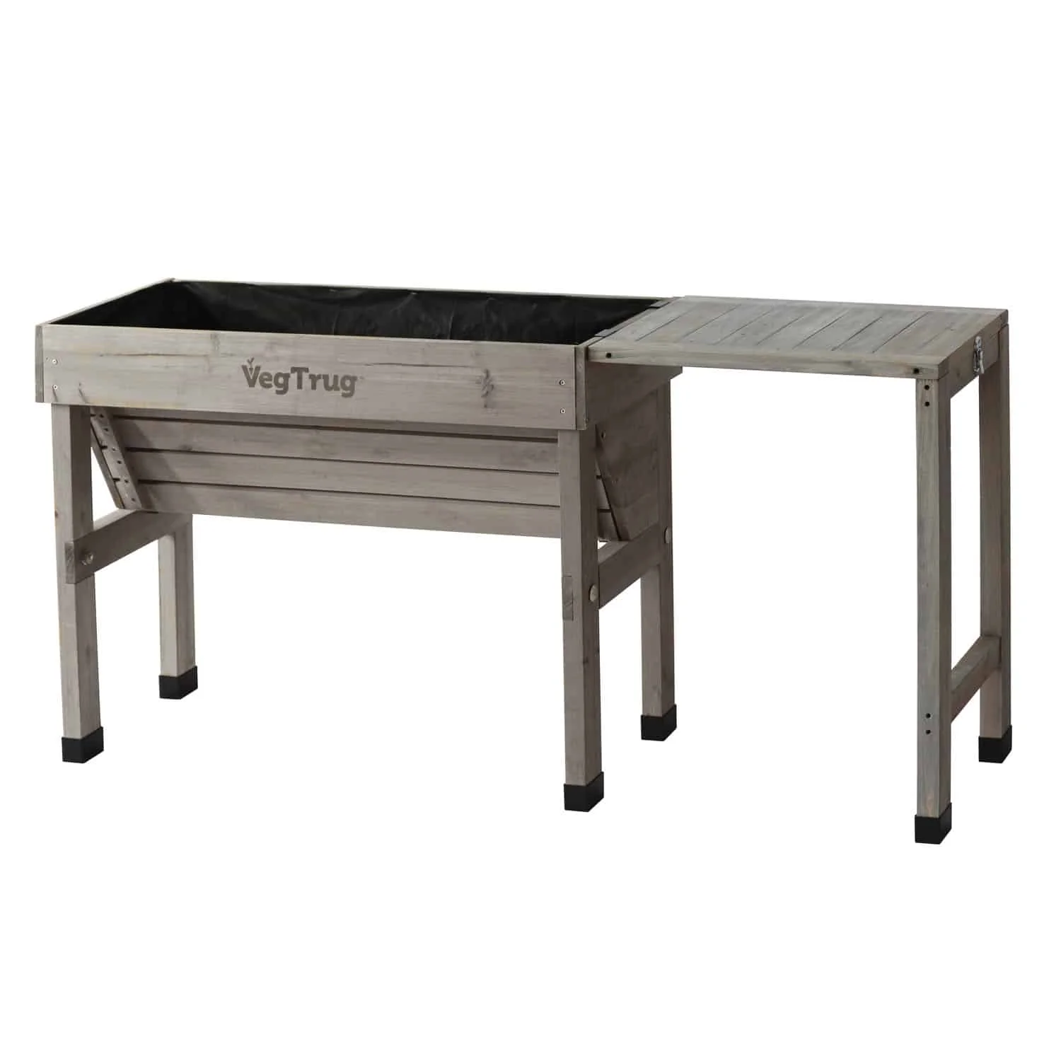 VegTrug Timber Side Table for Wall-hugger and Nursery - Grey Wash - Image 2