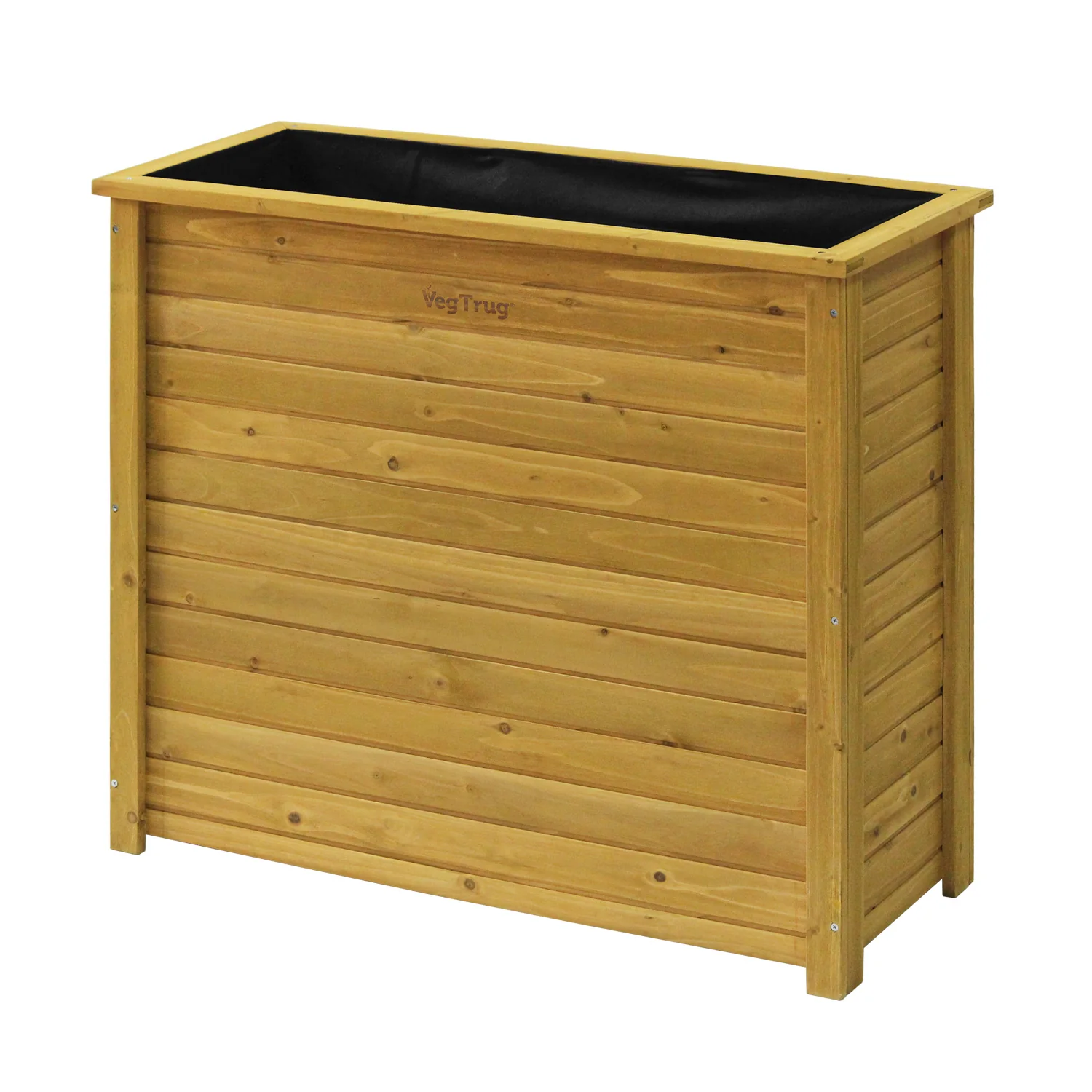 VegTrug Timber Tall Rectangular Planter Box 940 x 380 x 820mm Natural - Image 3