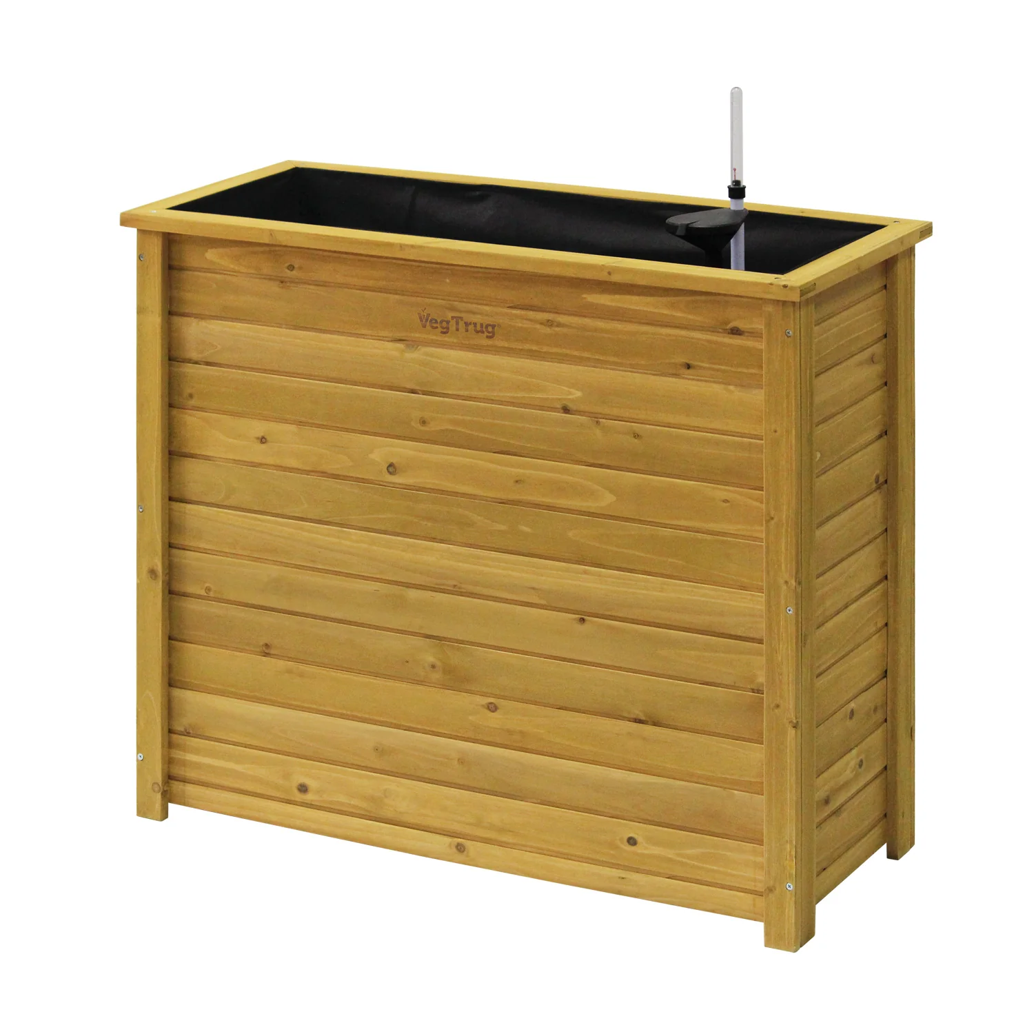 VegTrug Timber Tall Rectangular Planter Box 940 x 380 x 820mm Natural - Image 9