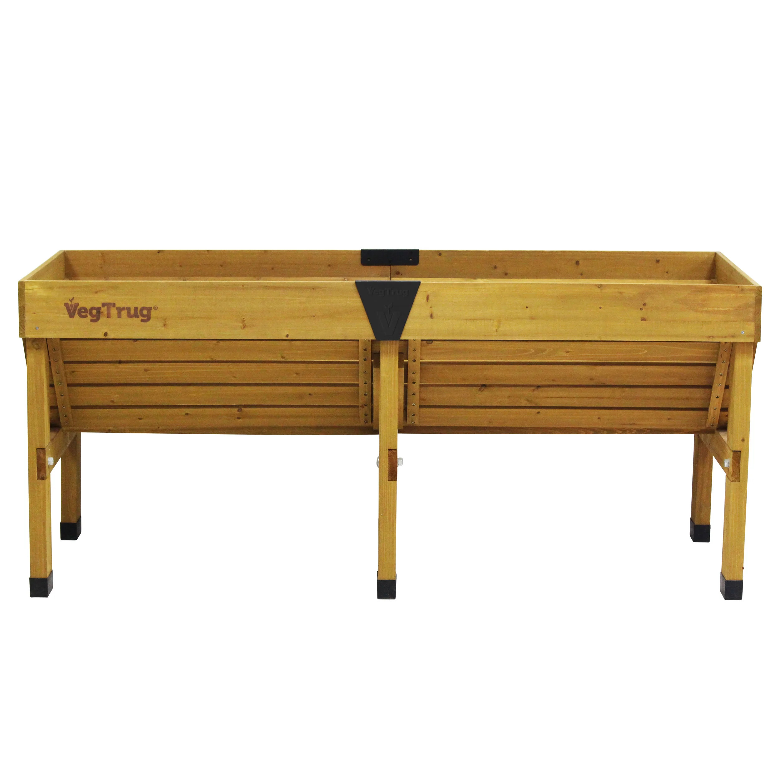 VegTrug Wooden Raised Planter Medium - Natural - Image 3