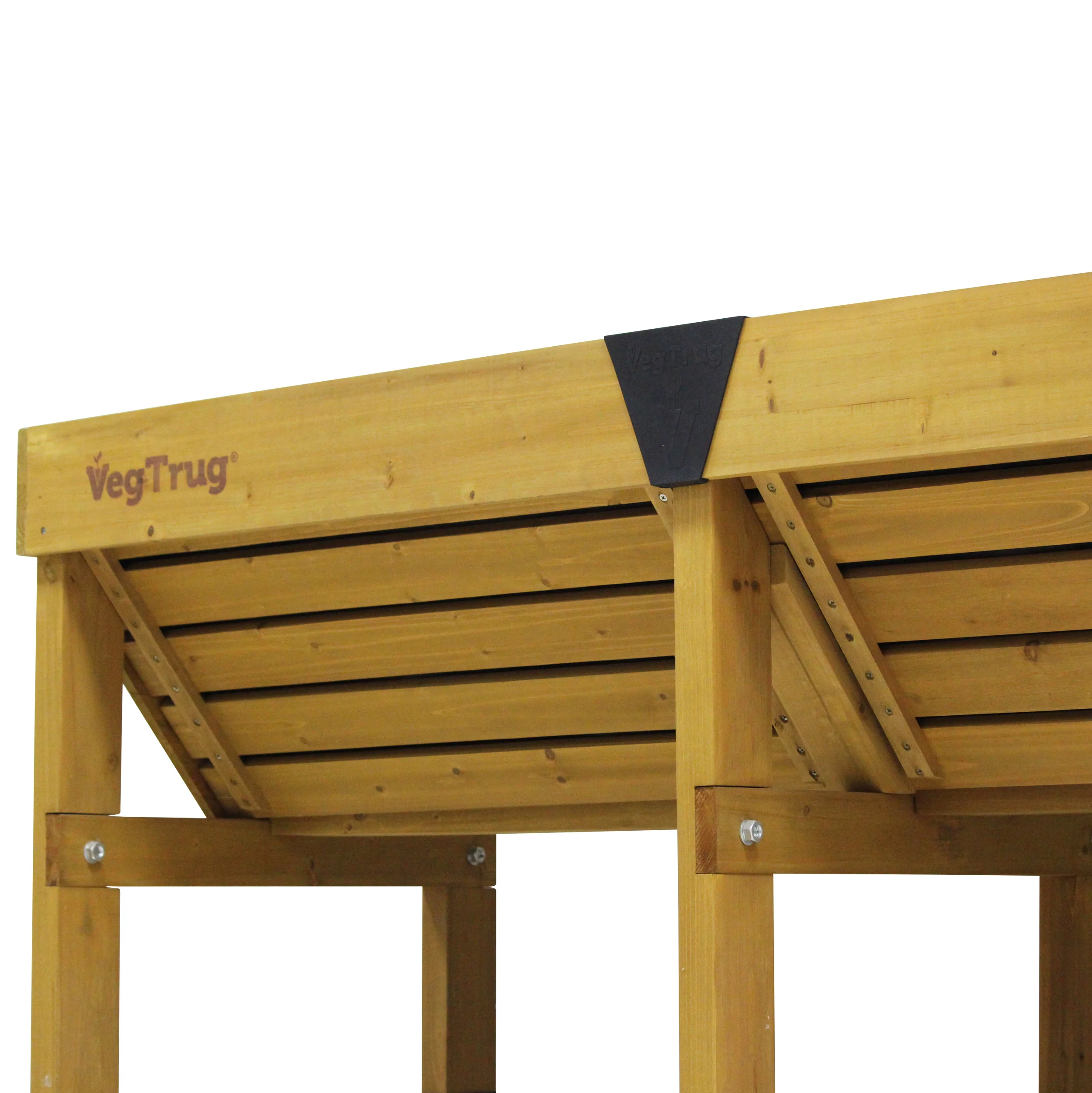 VegTrug Wooden Raised Planter Medium - Natural - Image 5