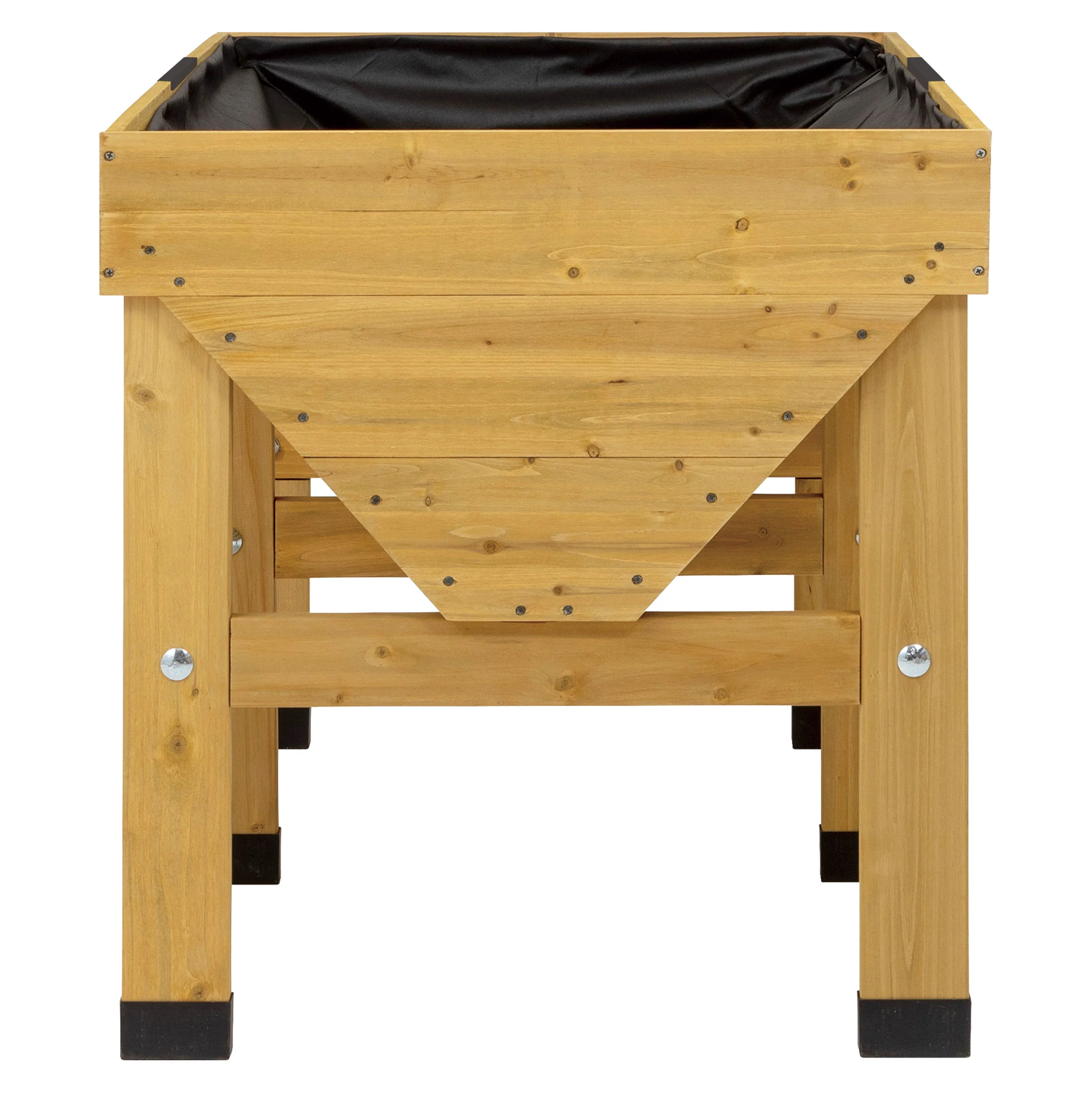 VegTrug Wooden Raised Planter Medium - Natural - Image 6
