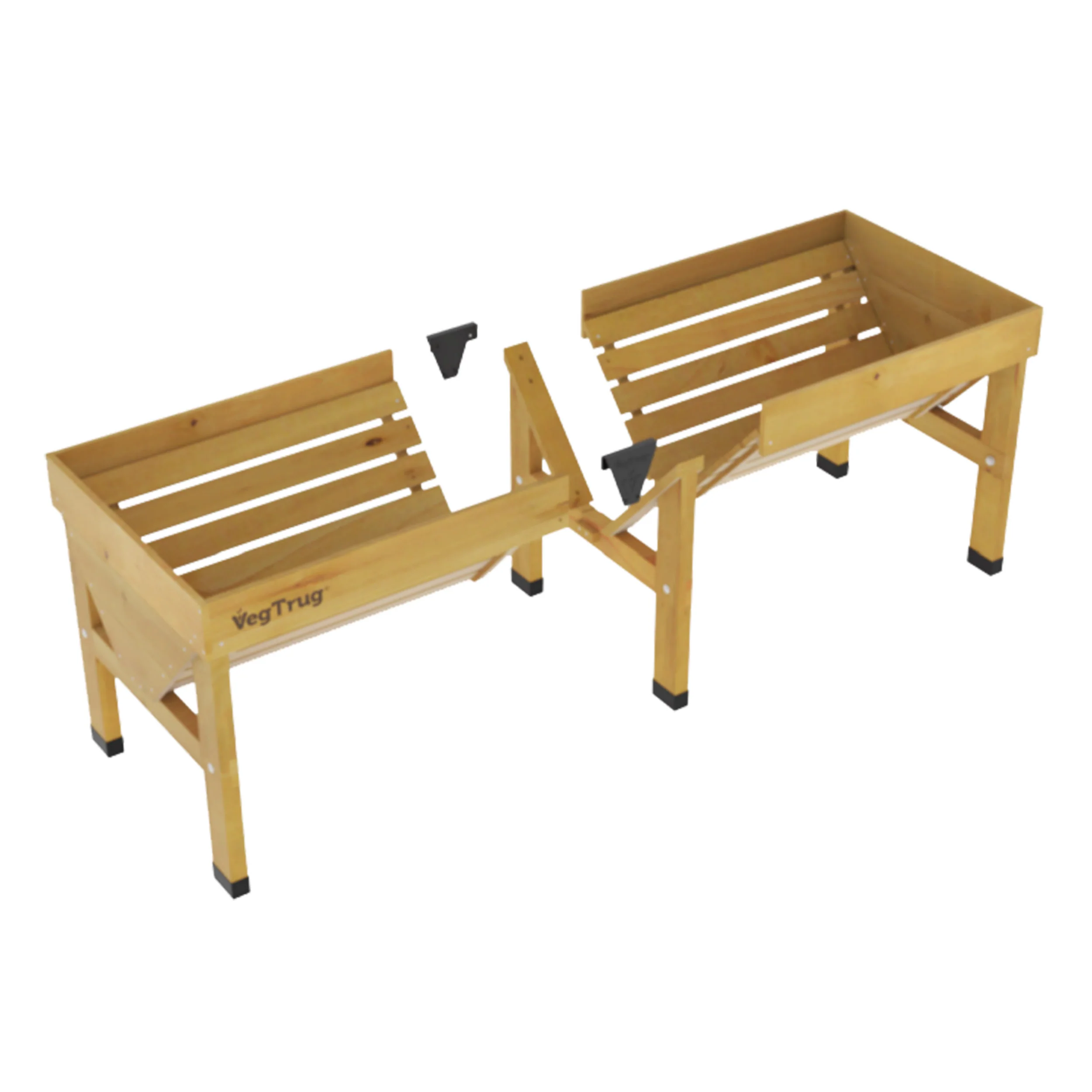 VegTrug Wooden Raised Planter Medium - Natural - Image 8