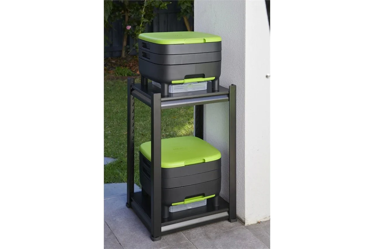 Maze Compact Worm Farm - Australian Made + 2 Tier Shelf Storage Unit + 1000 Worms - Image 3