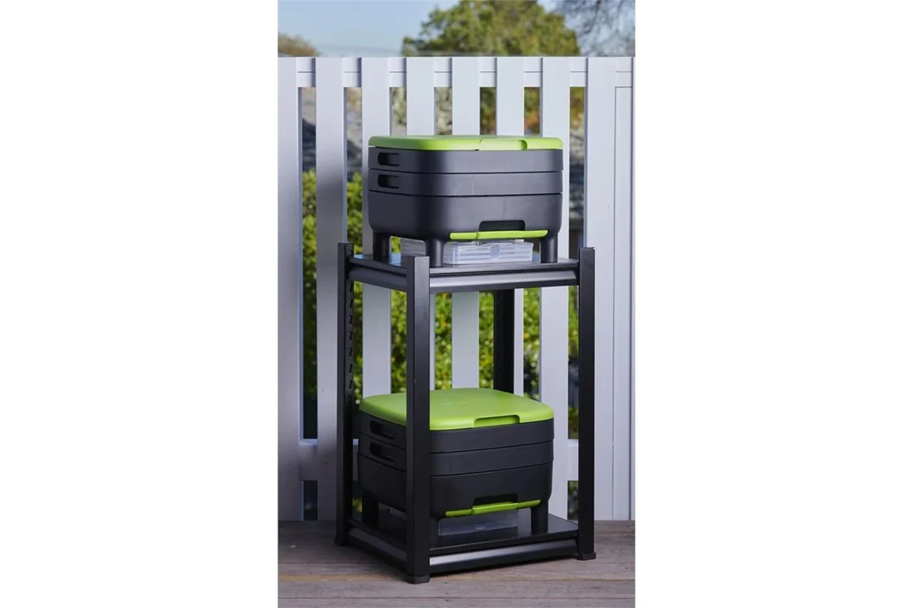 Maze Compact Worm Farm - Australian Made + 2 Tier Shelf Storage Unit + 1000 Worms - Image 4