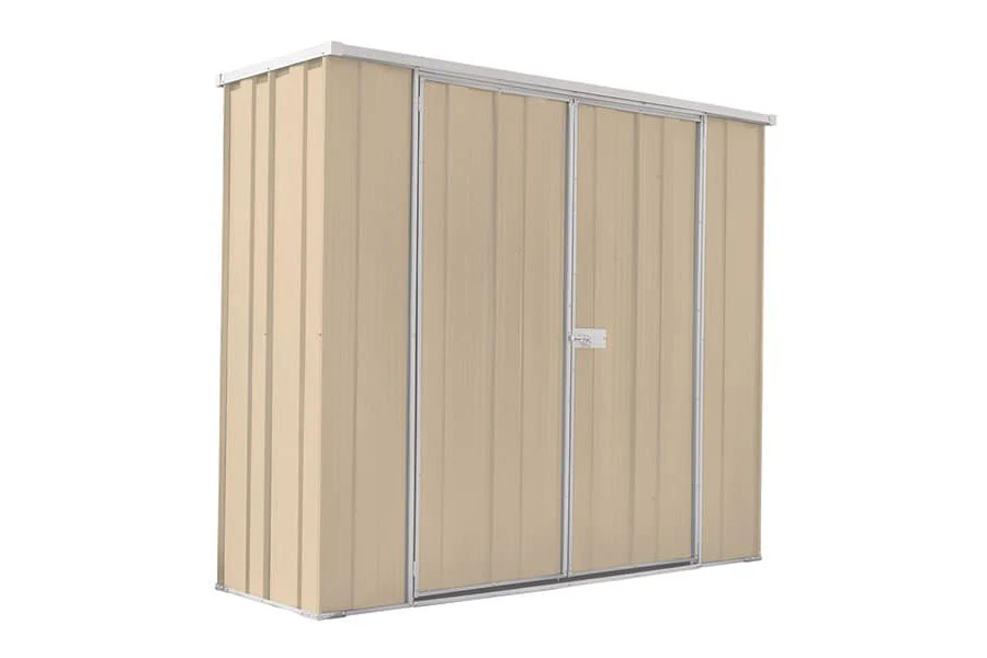 YardStore F62-D Steel Garden Shed - 2.1m x 0.72m x 1.8m - Image 3