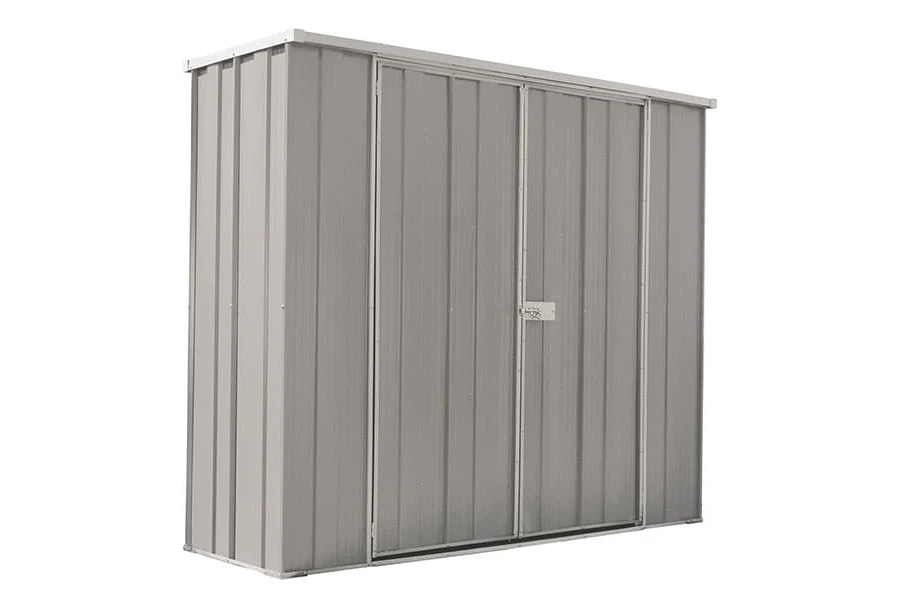 YardStore F62-D Steel Garden Shed - 2.1m x 0.72m x 1.8m - Image 4