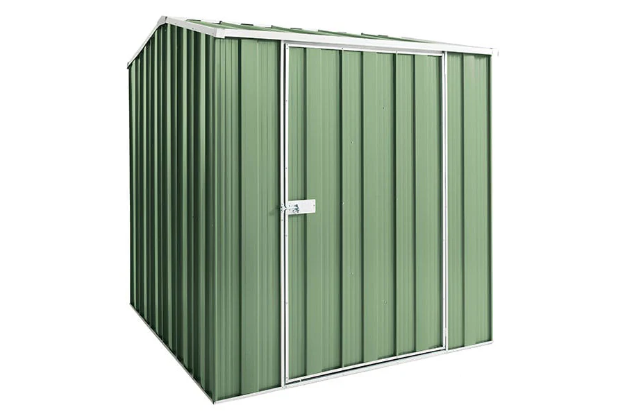YardStore G56-S Steel Garden Shed - 1.76m x 2.1m x 2.02m